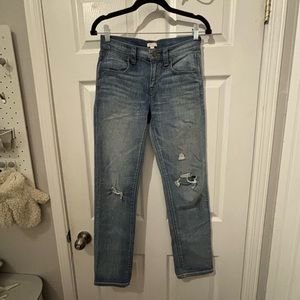 J.Crew Light Washed Distressed Vintage Straight Leg Women’s‎ Jeans